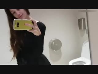 student in the toilet